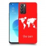 מפת העולם כיסוי מגן קשיח בעיצוב אישי עם השם שלך ל Oppo Reno6 5G יחידה אחת סקרין מובייל