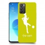 כדורגל - אישה כיסוי מגן קשיח בעיצוב אישי עם השם שלך ל Oppo Reno6 5G יחידה אחת סקרין מובייל