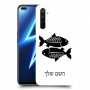 דגים כיסוי מגן קשיח בעיצוב אישי עם השם שלך ל Realme 6 Pro יחידה אחת סקרין מובייל