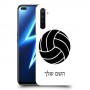 כדורעף - כדור כיסוי מגן קשיח בעיצוב אישי עם השם שלך ל Realme 6 Pro יחידה אחת סקרין מובייל
