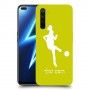 כדורגל - אישה כיסוי מגן קשיח בעיצוב אישי עם השם שלך ל Realme 6 Pro יחידה אחת סקרין מובייל