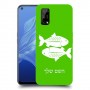 דגים כיסוי מגן קשיח בעיצוב אישי עם השם שלך ל Realme 7 5G יחידה אחת סקרין מובייל