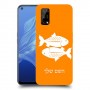דגים כיסוי מגן קשיח בעיצוב אישי עם השם שלך ל Realme 7 5G יחידה אחת סקרין מובייל
