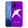 ציפור לבלוע כיסוי מגן קשיח בעיצוב אישי עם השם שלך ל Realme 7 5G יחידה אחת סקרין מובייל