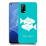 דגים כיסוי מגן קשיח בעיצוב אישי עם השם שלך ל Realme 7 5G יחידה אחת סקרין מובייל