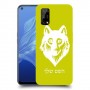 זאב כיסוי מגן קשיח בעיצוב אישי עם השם שלך ל Realme 7 5G יחידה אחת סקרין מובייל
