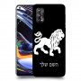 אריה כיסוי מגן קשיח בעיצוב אישי עם השם שלך ל Realme 7 Pro יחידה אחת סקרין מובייל