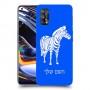 זברה כיסוי מגן קשיח בעיצוב אישי עם השם שלך ל Realme 7 Pro יחידה אחת סקרין מובייל