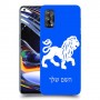 אריה כיסוי מגן קשיח בעיצוב אישי עם השם שלך ל Realme 7 Pro יחידה אחת סקרין מובייל