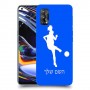 כדורגל - אישה כיסוי מגן קשיח בעיצוב אישי עם השם שלך ל Realme 7 Pro יחידה אחת סקרין מובייל