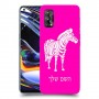 זברה כיסוי מגן קשיח בעיצוב אישי עם השם שלך ל Realme 7 Pro יחידה אחת סקרין מובייל