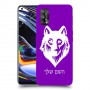 זאב כיסוי מגן קשיח בעיצוב אישי עם השם שלך ל Realme 7 Pro יחידה אחת סקרין מובייל