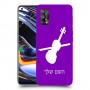 כינור כיסוי מגן קשיח בעיצוב אישי עם השם שלך ל Realme 7 Pro יחידה אחת סקרין מובייל