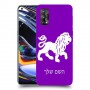 אריה כיסוי מגן קשיח בעיצוב אישי עם השם שלך ל Realme 7 Pro יחידה אחת סקרין מובייל