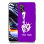 פסל החירות כיסוי מגן קשיח בעיצוב אישי עם השם שלך ל Realme 7 Pro יחידה אחת סקרין מובייל