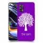 עץ כיסוי מגן קשיח בעיצוב אישי עם השם שלך ל Realme 7 Pro יחידה אחת סקרין מובייל