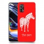 זברה כיסוי מגן קשיח בעיצוב אישי עם השם שלך ל Realme 7 Pro יחידה אחת סקרין מובייל