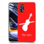 כינור כיסוי מגן קשיח בעיצוב אישי עם השם שלך ל Realme 7 Pro יחידה אחת סקרין מובייל