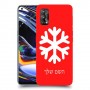 שלג כיסוי מגן קשיח בעיצוב אישי עם השם שלך ל Realme 7 Pro יחידה אחת סקרין מובייל