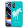 זברה כיסוי מגן קשיח בעיצוב אישי עם השם שלך ל Realme 7 Pro יחידה אחת סקרין מובייל