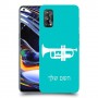 חצוצרה כיסוי מגן קשיח בעיצוב אישי עם השם שלך ל Realme 7 Pro יחידה אחת סקרין מובייל