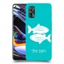 דגים כיסוי מגן קשיח בעיצוב אישי עם השם שלך ל Realme 7 Pro יחידה אחת סקרין מובייל