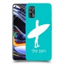 גלישה כיסוי מגן קשיח בעיצוב אישי עם השם שלך ל Realme 7 Pro יחידה אחת סקרין מובייל