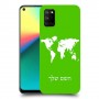 מפת העולם כיסוי מגן קשיח בעיצוב אישי עם השם שלך ל Realme 7i יחידה אחת סקרין מובייל