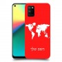 מפת העולם כיסוי מגן קשיח בעיצוב אישי עם השם שלך ל Realme 7i יחידה אחת סקרין מובייל