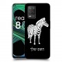זברה כיסוי מגן קשיח בעיצוב אישי עם השם שלך ל Realme 8 5G יחידה אחת סקרין מובייל