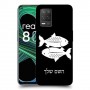 דגים כיסוי מגן קשיח בעיצוב אישי עם השם שלך ל Realme 8 5G יחידה אחת סקרין מובייל