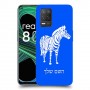 זברה כיסוי מגן קשיח בעיצוב אישי עם השם שלך ל Realme 8 5G יחידה אחת סקרין מובייל