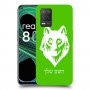 זאב כיסוי מגן קשיח בעיצוב אישי עם השם שלך ל Realme 8 5G יחידה אחת סקרין מובייל