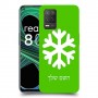 שלג כיסוי מגן קשיח בעיצוב אישי עם השם שלך ל Realme 8 5G יחידה אחת סקרין מובייל