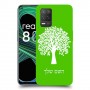 עץ כיסוי מגן קשיח בעיצוב אישי עם השם שלך ל Realme 8 5G יחידה אחת סקרין מובייל