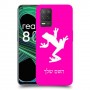 צפרדע טרופית כיסוי מגן קשיח בעיצוב אישי עם השם שלך ל Realme 8 5G יחידה אחת סקרין מובייל