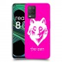 זאב כיסוי מגן קשיח בעיצוב אישי עם השם שלך ל Realme 8 5G יחידה אחת סקרין מובייל