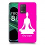 יוגה כיסוי מגן קשיח בעיצוב אישי עם השם שלך ל Realme 8 5G יחידה אחת סקרין מובייל