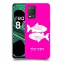 דגים כיסוי מגן קשיח בעיצוב אישי עם השם שלך ל Realme 8 5G יחידה אחת סקרין מובייל