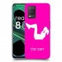 אימון ספורט - אישה כיסוי מגן קשיח בעיצוב אישי עם השם שלך ל Realme 8 5G יחידה אחת סקרין מובייל