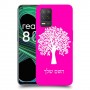 עץ כיסוי מגן קשיח בעיצוב אישי עם השם שלך ל Realme 8 5G יחידה אחת סקרין מובייל