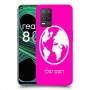 עולם כיסוי מגן קשיח בעיצוב אישי עם השם שלך ל Realme 8 5G יחידה אחת סקרין מובייל
