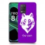 זאב כיסוי מגן קשיח בעיצוב אישי עם השם שלך ל Realme 8 5G יחידה אחת סקרין מובייל