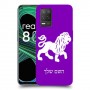 אריה כיסוי מגן קשיח בעיצוב אישי עם השם שלך ל Realme 8 5G יחידה אחת סקרין מובייל