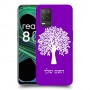 עץ כיסוי מגן קשיח בעיצוב אישי עם השם שלך ל Realme 8 5G יחידה אחת סקרין מובייל