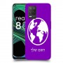 עולם כיסוי מגן קשיח בעיצוב אישי עם השם שלך ל Realme 8 5G יחידה אחת סקרין מובייל