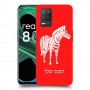 זברה כיסוי מגן קשיח בעיצוב אישי עם השם שלך ל Realme 8 5G יחידה אחת סקרין מובייל