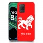 אריה כיסוי מגן קשיח בעיצוב אישי עם השם שלך ל Realme 8 5G יחידה אחת סקרין מובייל