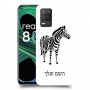 זברה כיסוי מגן קשיח בעיצוב אישי עם השם שלך ל Realme 8 5G יחידה אחת סקרין מובייל