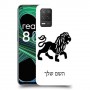 אריה כיסוי מגן קשיח בעיצוב אישי עם השם שלך ל Realme 8 5G יחידה אחת סקרין מובייל